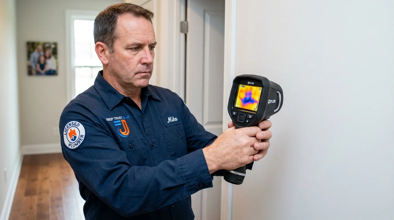 Thermal imaging leak detection by Johns Plumbing LLC in Gillett